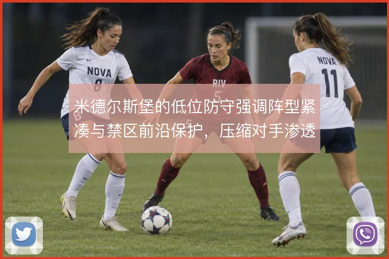 米德尔斯堡的低位防守强调阵型紧凑与禁区前沿保护，压缩对手渗透路线